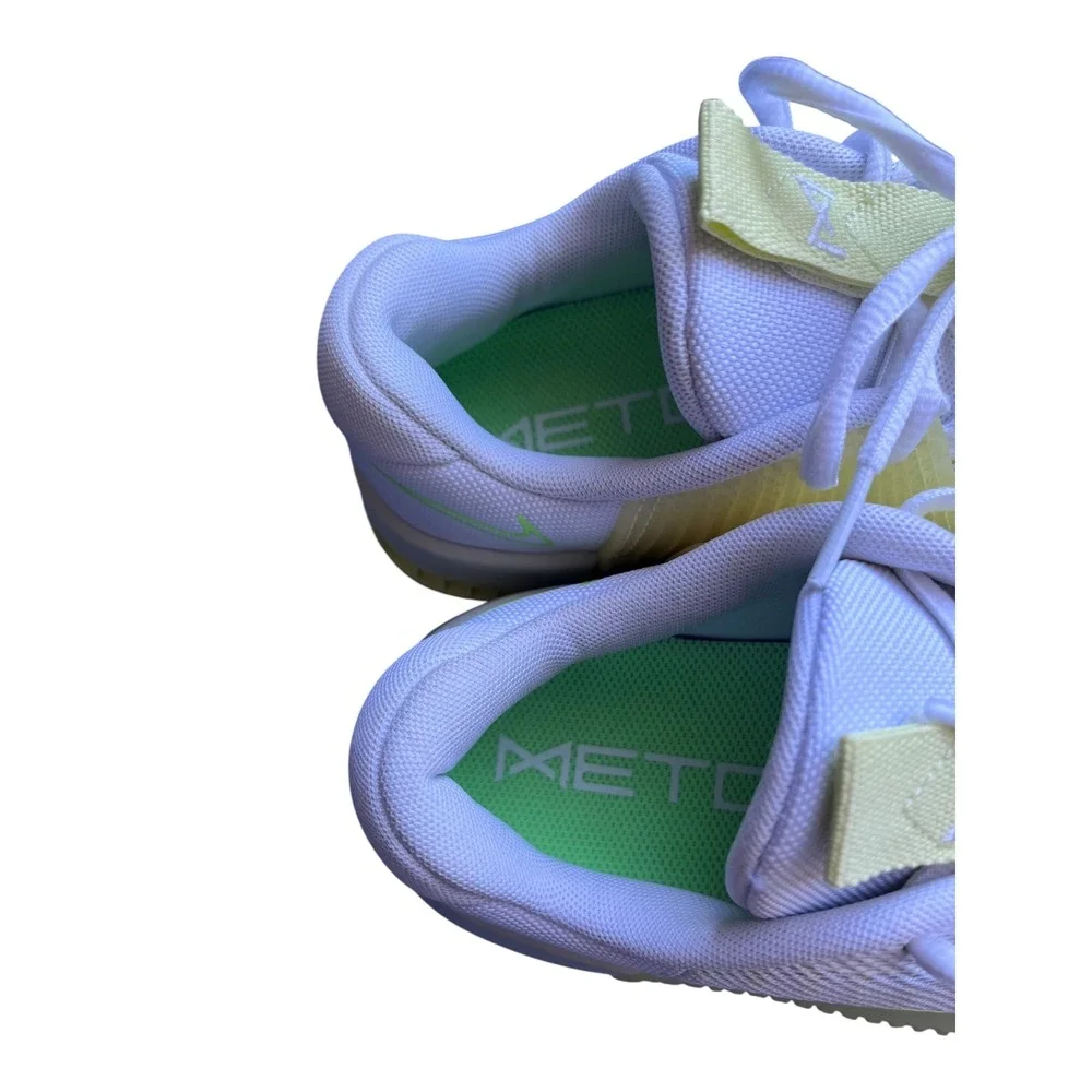 Nike Metcon 9 White Neon Lime Green Women Training Shoes DZ2537-106 Size 8